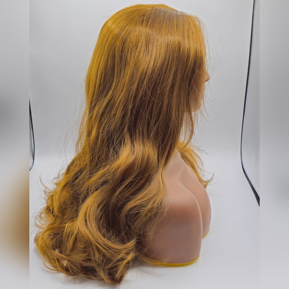 Uniwigs Olivia Olive Brown Wavy Synthetic Lace Front Wig - Picture 7 of 9